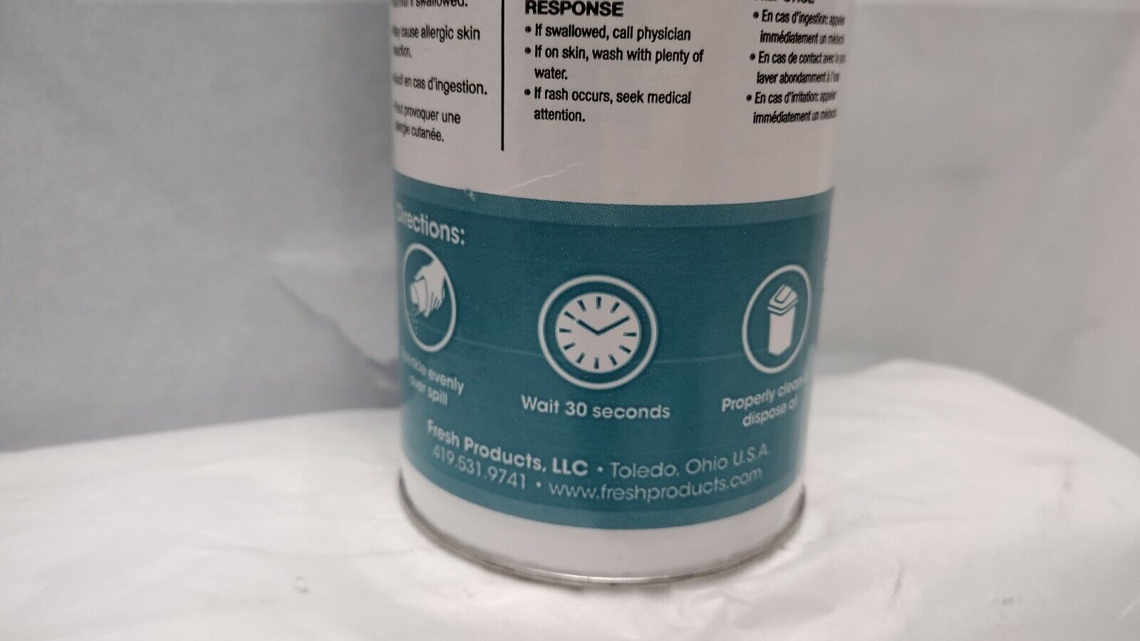 Liquid Spills/ Absorbent/ 12 oz. Shaker Can / Lemon Scent/ SUPERSORB