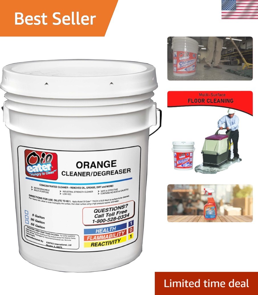 Orange 5 Gallon Cleaner/Degreaser
