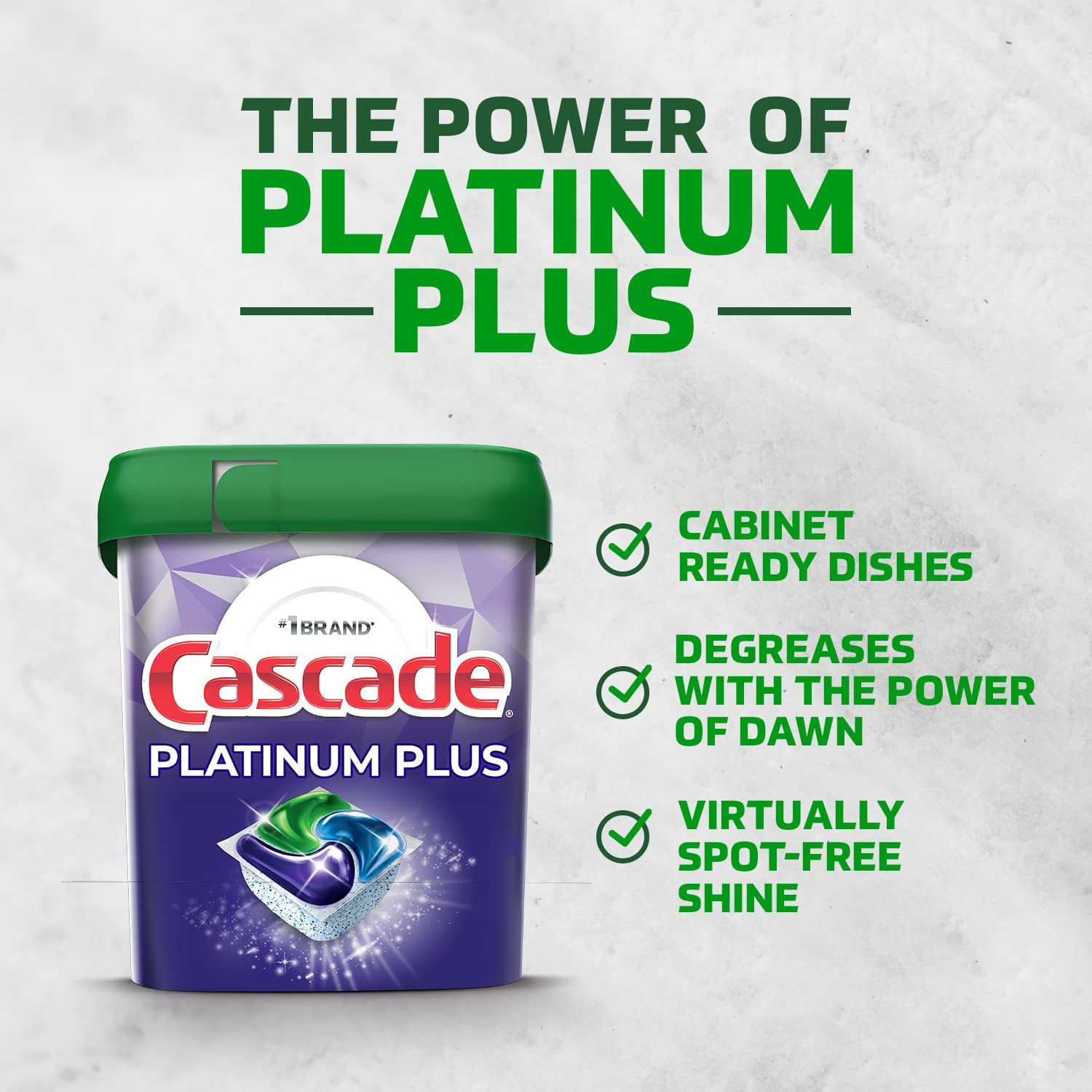 Platinum plus Dishwasher Pod, Dish Detergent Actionpacs, Dishwasher Detergent, F