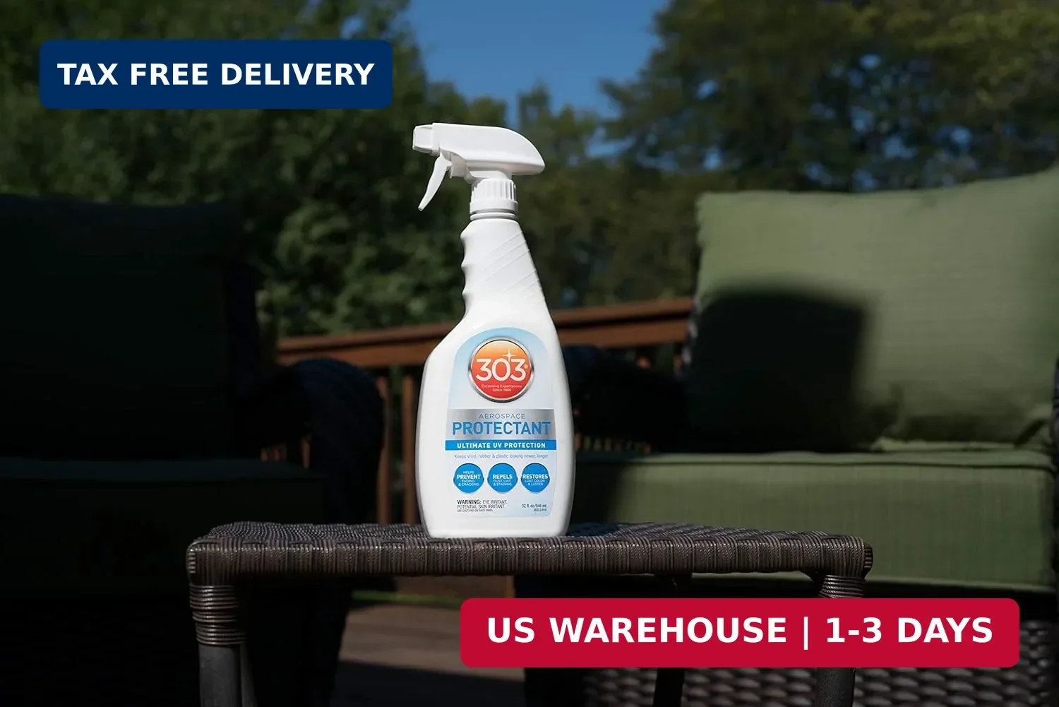 303 Products Aerospace Protectant Spray, UV Protection, Repels Dust, Dirt, & Sta