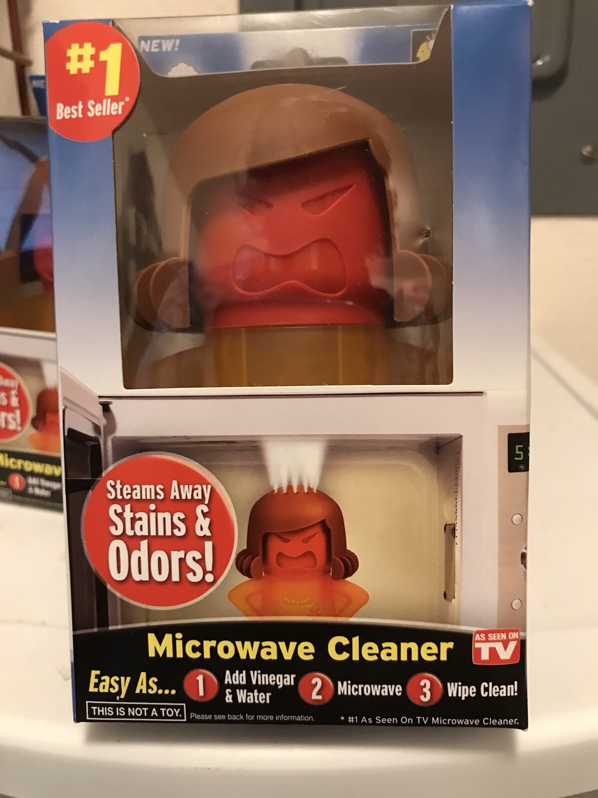 Angry Mama Microwave Cleaner Steam Cleaning Gadget NIB