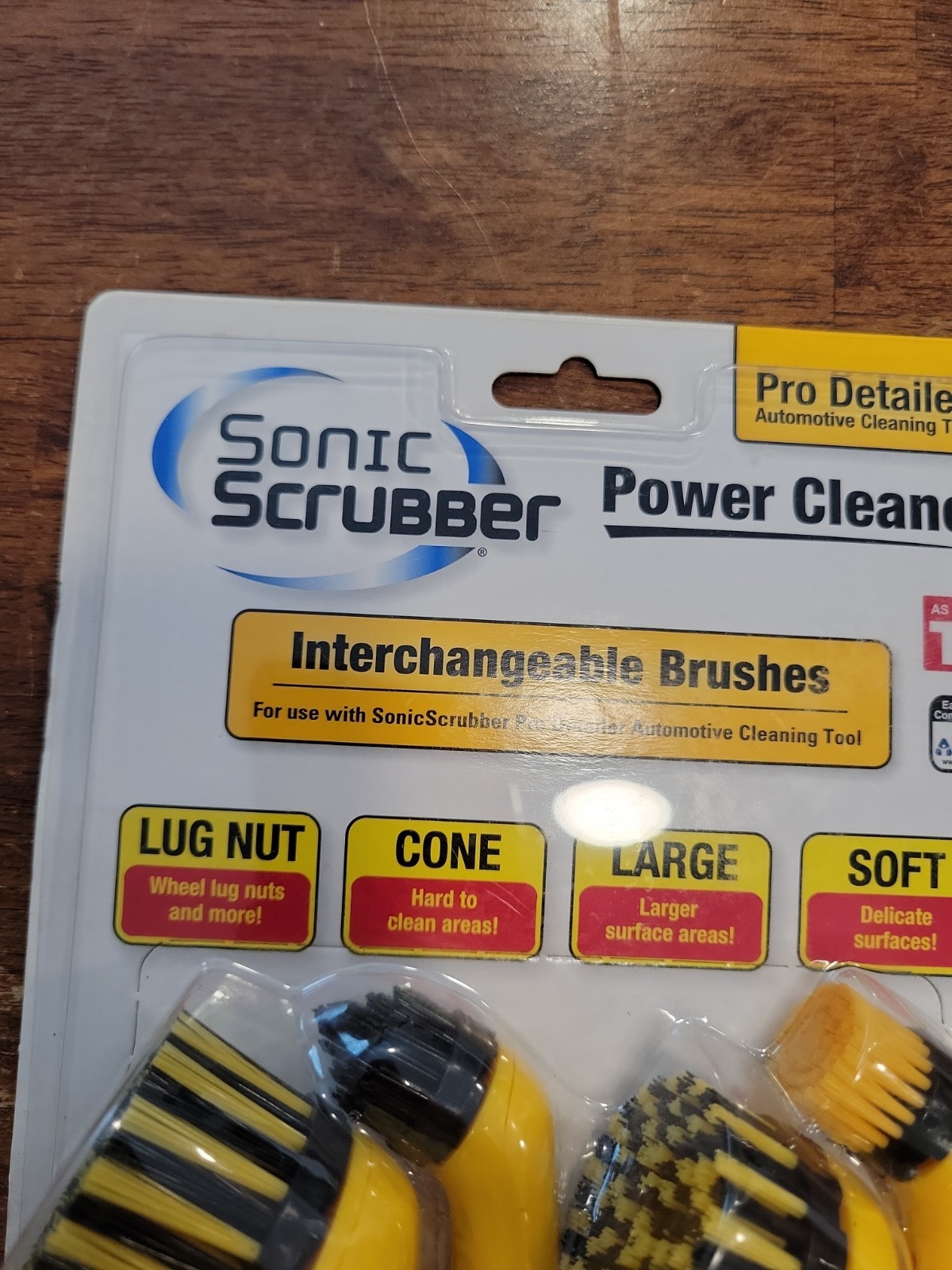 As Seen on TV Sonic Scrubber Pro Detailer Power Cleaner Interchangeable Brushes