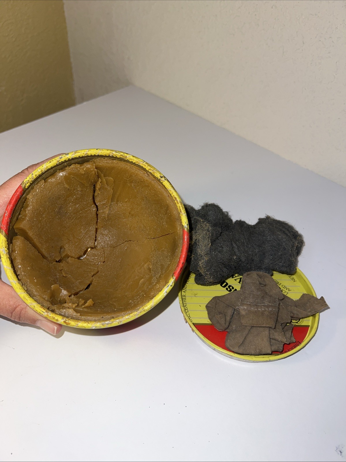 Vintage 1 lb Can Original SC JOHNSON Paste Wax Hardwood Floors Used