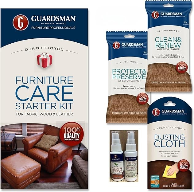 Guardsman Furniture Care Kit For Fabric, Leather, Wood *FREE SHIPPING*