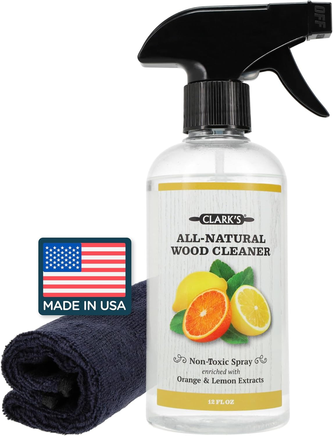 Natural Cutting Board Spray Cleaner, with Microfiber Cloth, for Wood Countert…