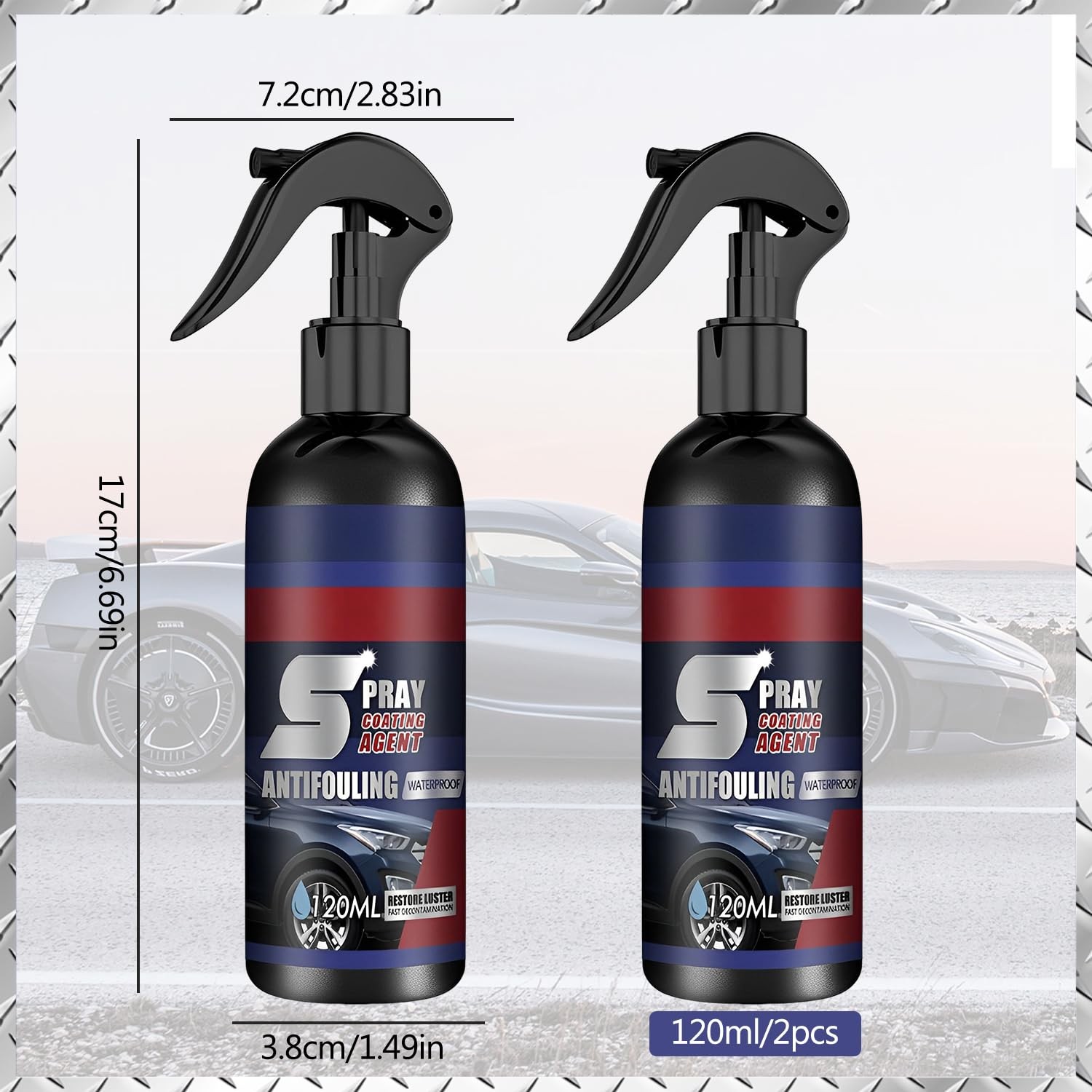 Rayhong Multi-Functional Coating Renewal Agent, 3 in 1 Ceramic Car Coating
