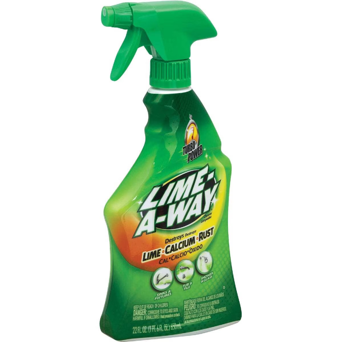 Lime-A-Way Hard Water Stain Remover Spray, Removes Lime, Calcium & Rust in