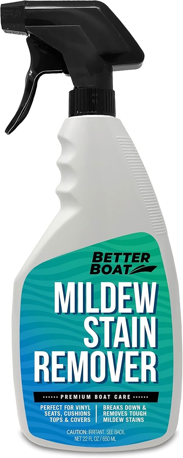 Better Boat Mildew Stain Remover Cleaner Seats Fabric Vinyl Mold Stain Removal