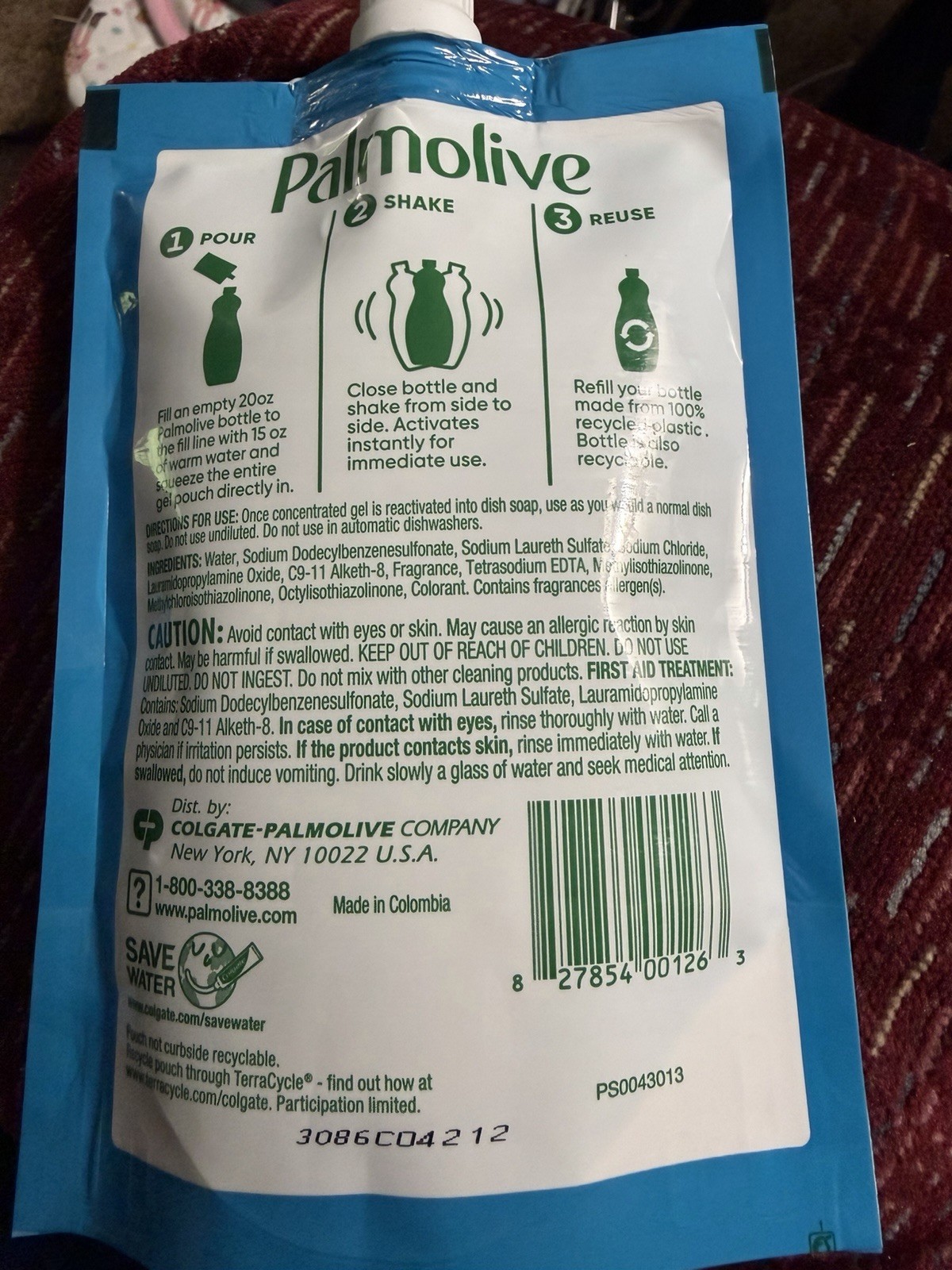 Palmolive 4x Concentrated Instant Refill Pouches Lot Of 5