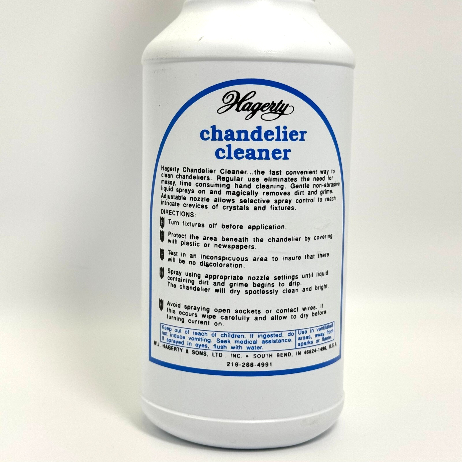 Hagerty Chandelier Cleaner 32oz Non-Abrasive Spray Bottle – Crystal Safe – USA