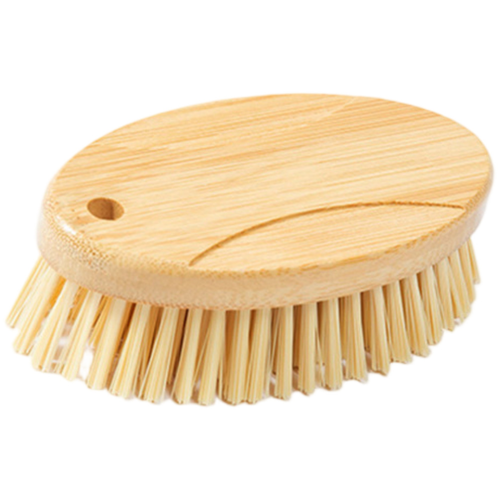 Wooden Handle Brush with PET Bristles for Cleaning For Clothes Shoes Surfaces