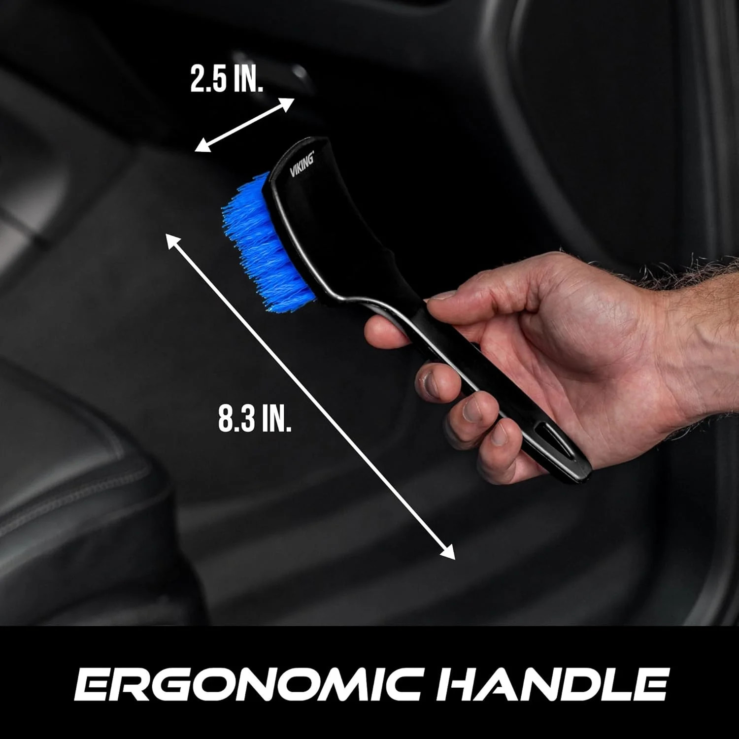 Viking Carpet Cleaning and Scrub Brush for Floor Mats, Cleaning Brush for Car In