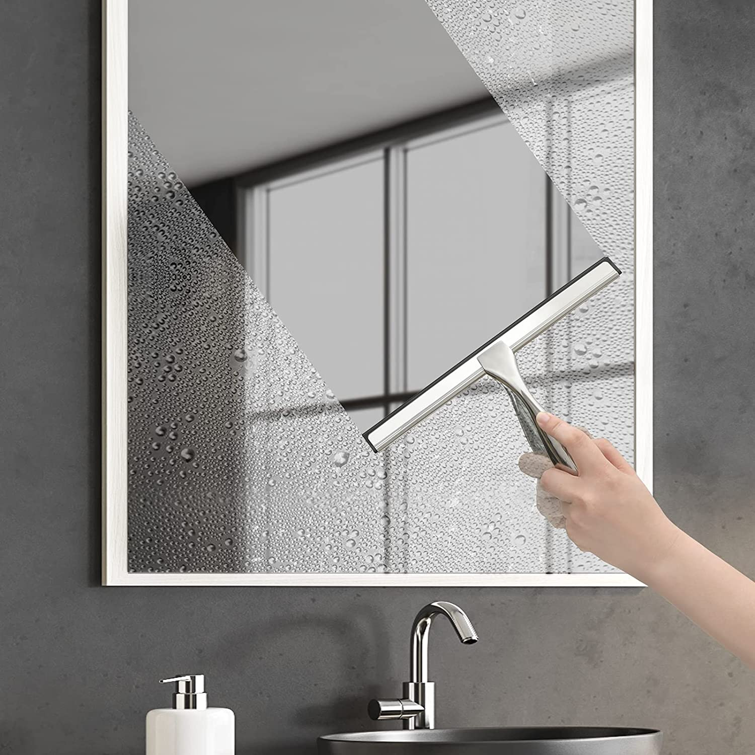 All-Purpose Shower Squeegee for Shower Doors, Bathroom, Window and Car