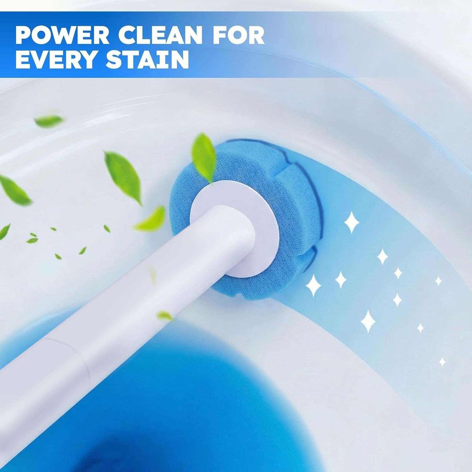 Disposable Toilet Brush 2 Pack- Toilet Bowl Cleaner, Toilet Bowl Brush, Each …