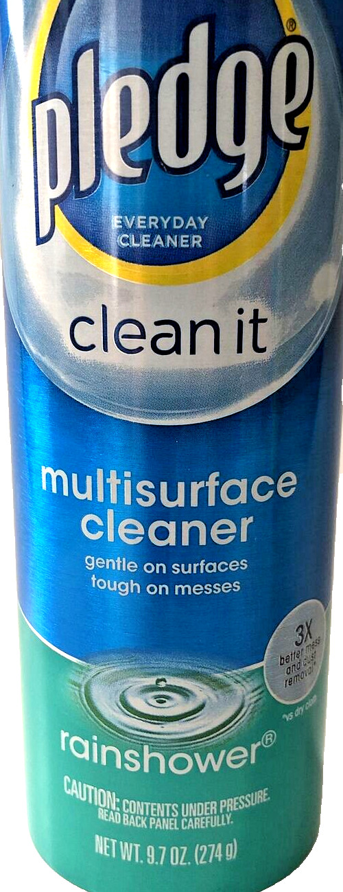Pledge Clean It Rainshower Multisurface Cleaner Spray 9.7 oz Lot of 2