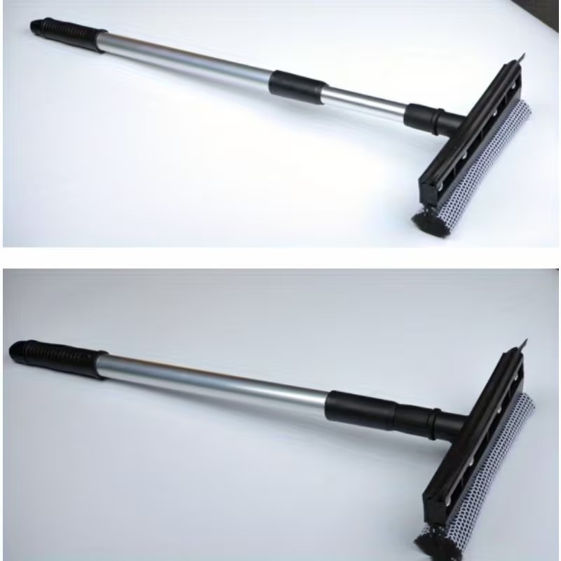 Adjustable Extendable Car Windshield Cleaner with Sponges Rubber Squeegee,Brush.