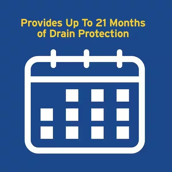 ZEP 64 oz Drain Defense Liquid Pipe Build Up Remover Flow ,Prevents Future Clogs