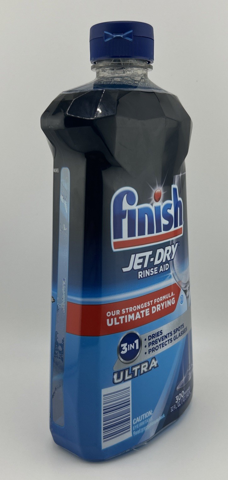 Finish Jet-Dry Ultra Rinse Aid Dishwasher Rinse & Drying Agent 3 In 1(32fl oz.)