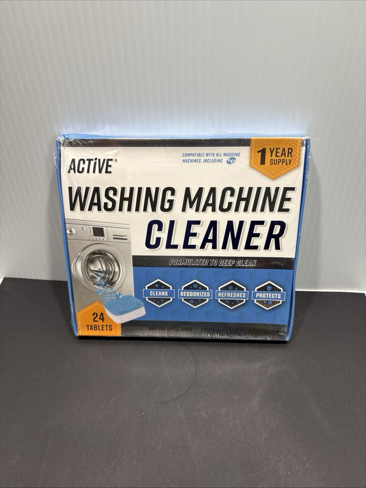Active Washing Machine Cleaner Descaler – 24 Pack Brand New Sealed