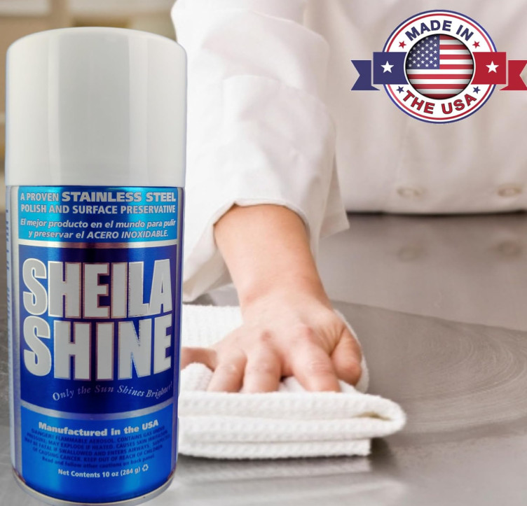 Sheila Shine Stainless Steel Polish- Aerosol Can- 10Oz.- BAM
