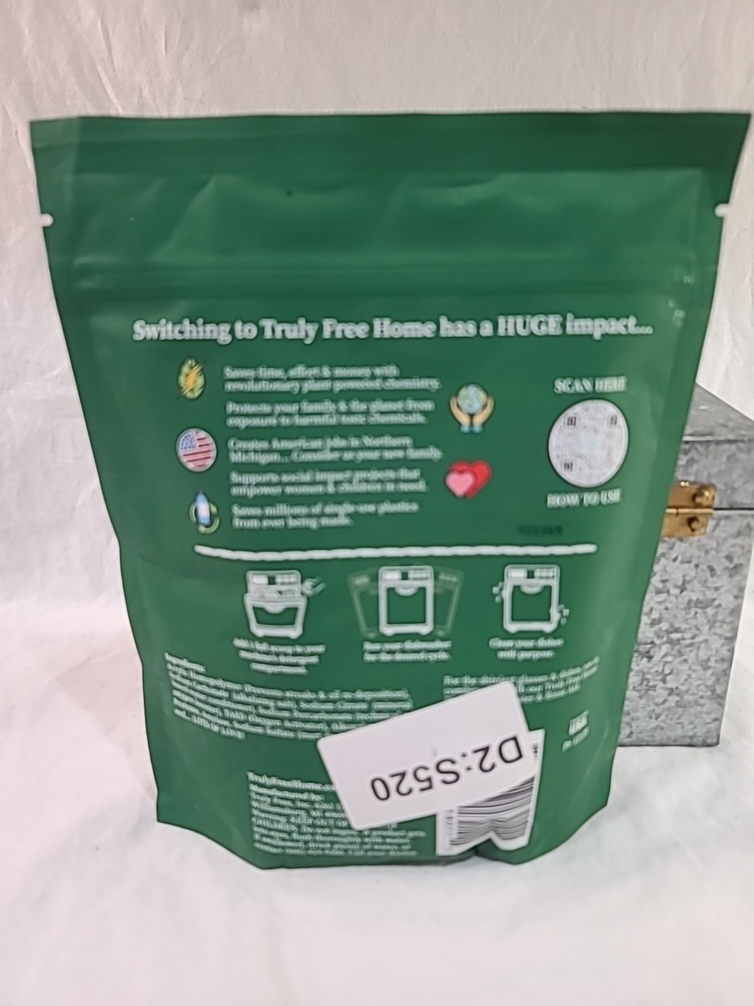 TrulyFree Eco-Friendly DISHWASHER SOAP – 12.5 oz / 25 loads – Truly Free