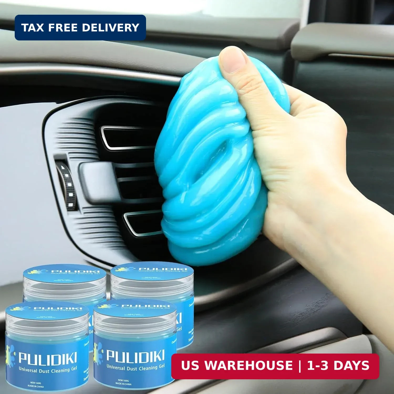 PULIDIKI Car Cleaning Gel for Car Cleaning Putty Car Putty Auto Detailing Tools