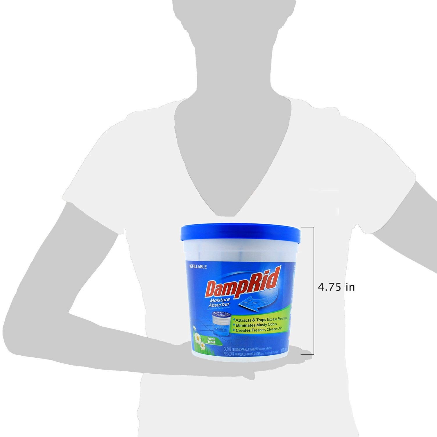 DampRid Fresh Scent Refillable Moisture 10.5 Ounce (Pack of 1),
