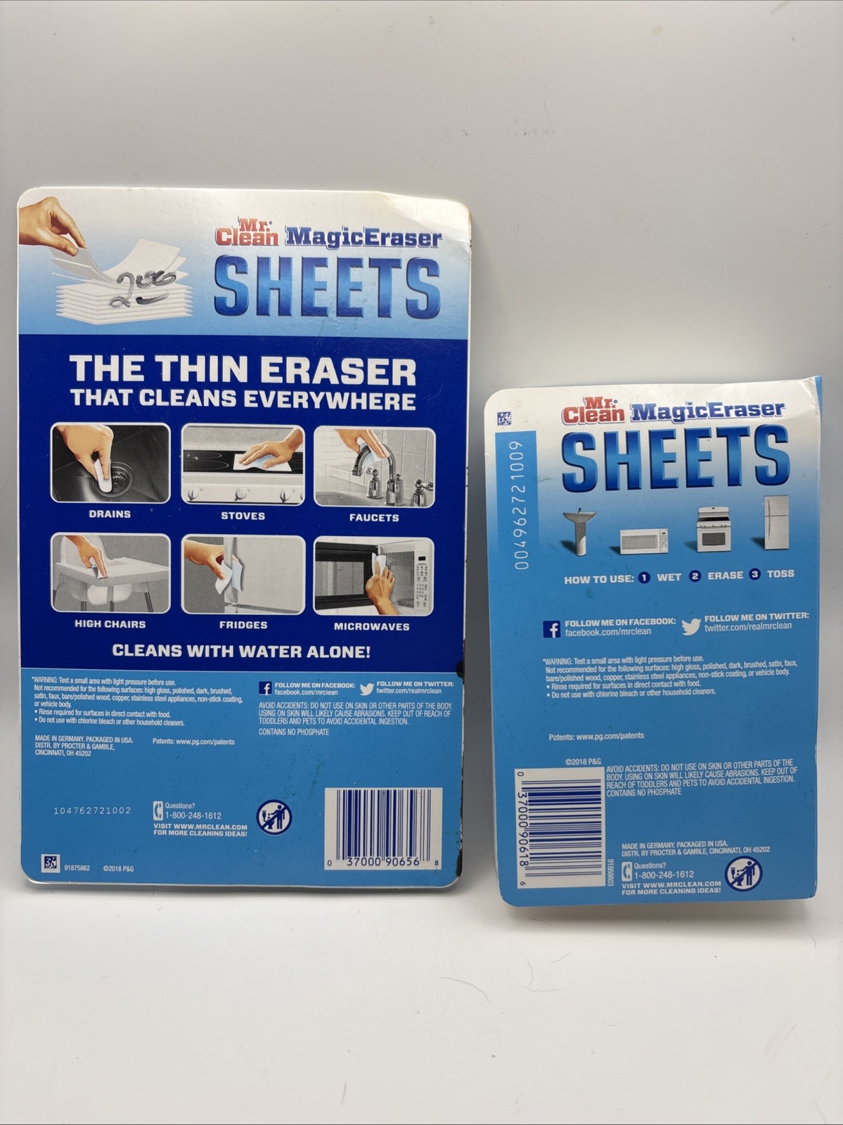 Mr. Clean Magic Eraser Sheets Thin Dry 8 Pk NIB 16 Pk Open 12 Left Total 20