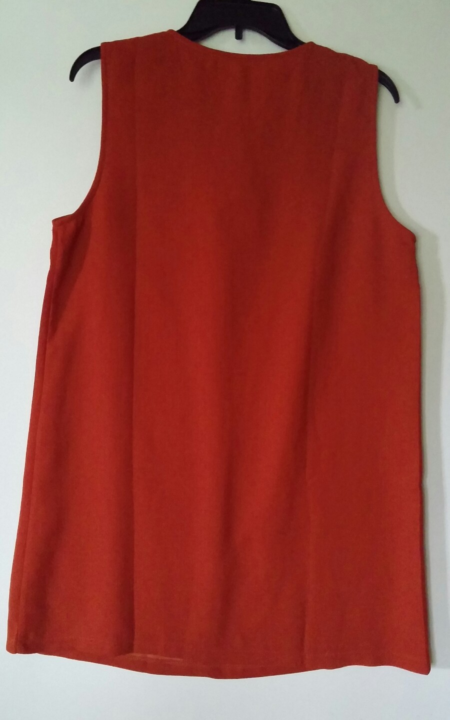 MITTOSHOP CASUAL DRESS 40520 RUST SIZE LARGE NWT POLYESTER WASH COLD LINE DRY DR