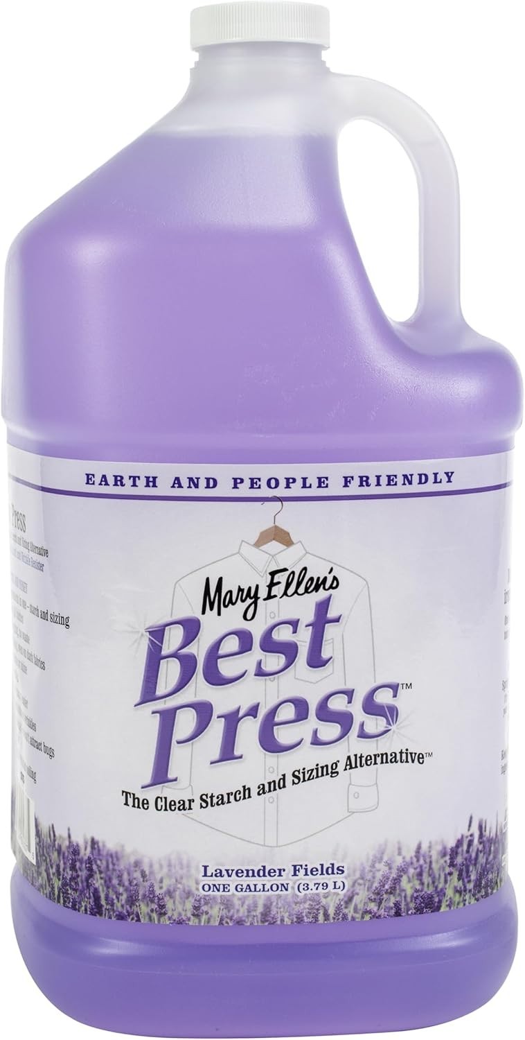 128-Ounce Best Press Gallon Refill – Lavender Clear Starch for Perfect Ironing