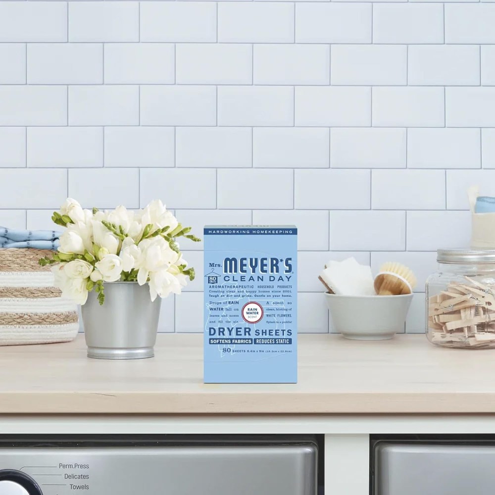 Mrs. Meyer’s Clean Day Rain Water Scent Dryer Sheets Sheets 80 pk