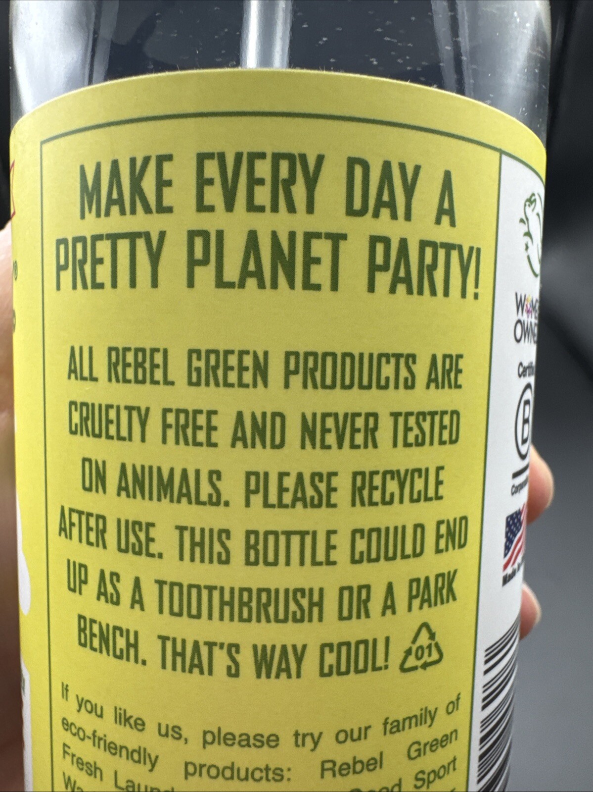 NEW All Purpose Spray Peppermint & Lemon 16oz Plant Based Planet Friendly Vegan