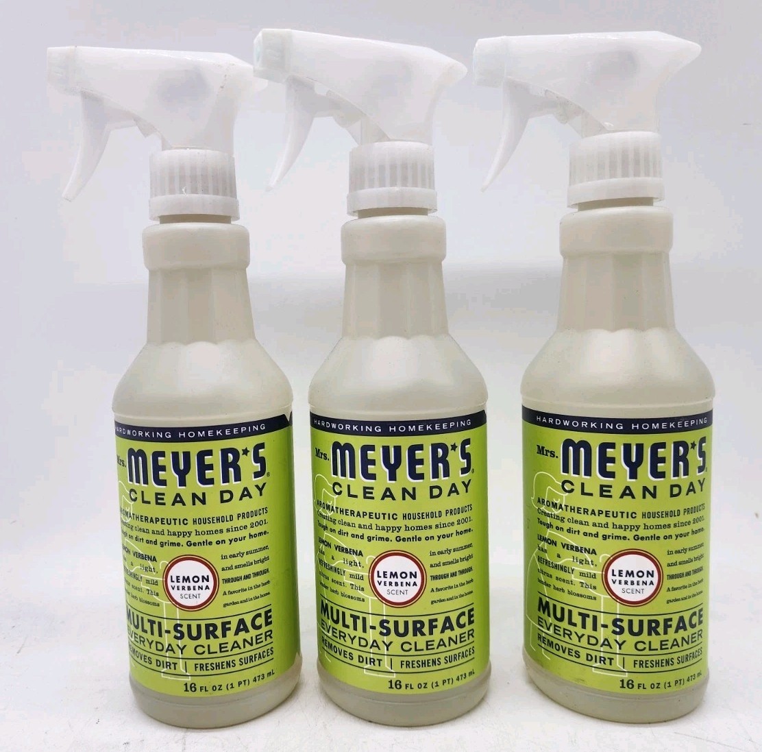 Mrs Meyer’s Multi Surface Cleaner Lemon Verbena 3 Pack 16 Oz All Purpose Spray