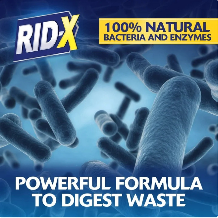 3 Box Rid-X Septic Tank Treatment Powder,Bacteria&Advanced Enzymes,3Month Supply