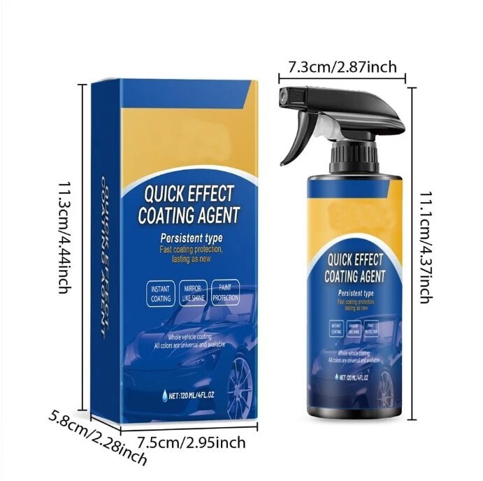 4oz Quick Effect Coating Agent, Advanced Ceramic Spray Coating Multi-Functional