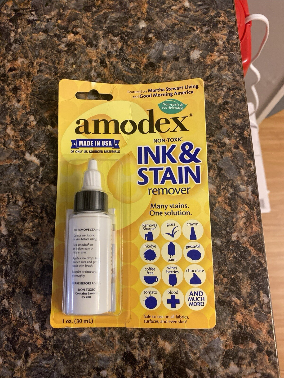 Amodex Ink and Stain Remover – Cleans Marker, Ink, Crayon, Pen, Food. Non-Toxic