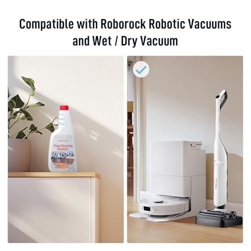Floor Cleaner Solution 16.2oz For Hardwood Tile Laminate Robot Vacuum Mop