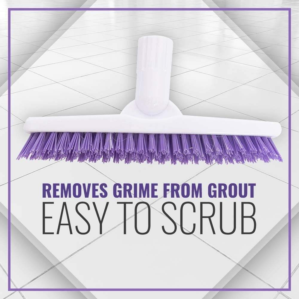 Versatile 9″ Tile & Grout Brush Head – Durable, Adjustable, Scratch-Free Design