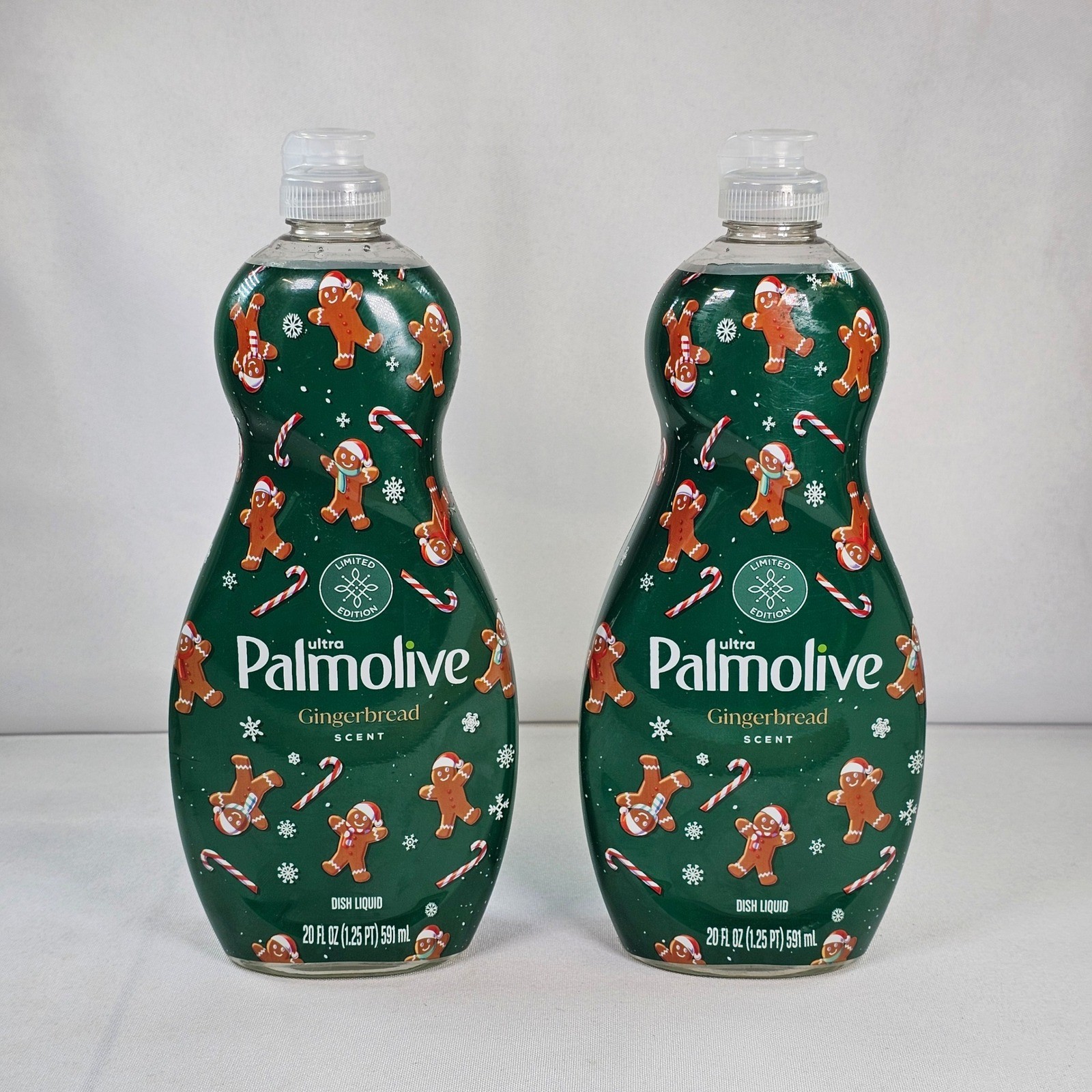 Palmolive Gingerbread Dish Soap Limited Edition 20oz Holiday Scent Set of 2