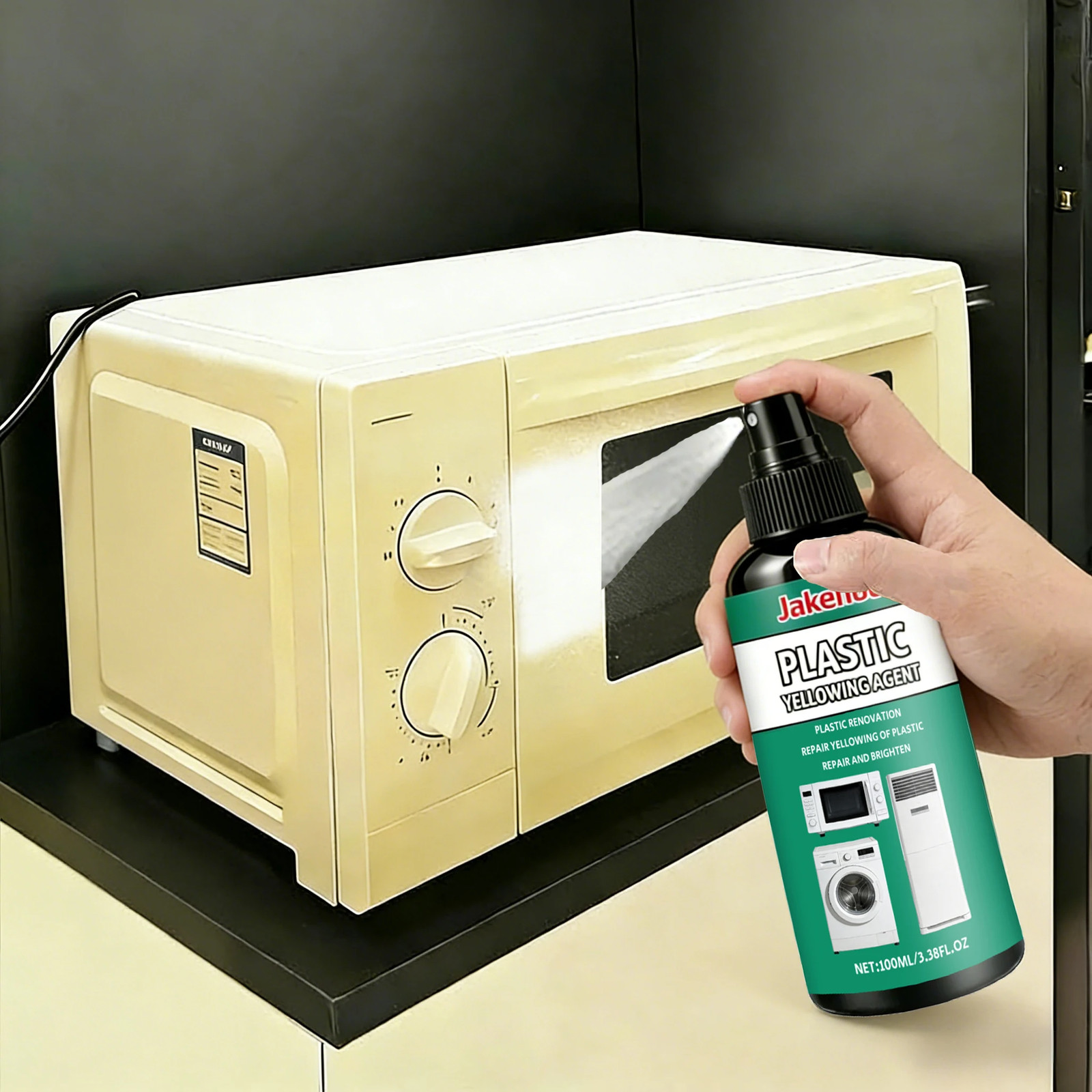 Plastic Yellowing Remover Scratch Repair – Appliances AC Units Fridge Toilet Bac
