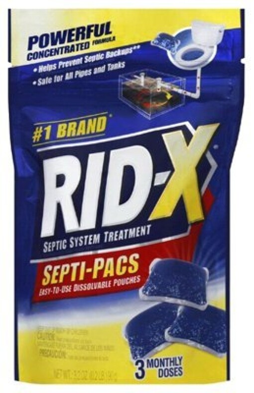 RID-X Septic Treatment 3 Month Supply Of Septi-Pacs 3.2 Ounce (Pack of 3)