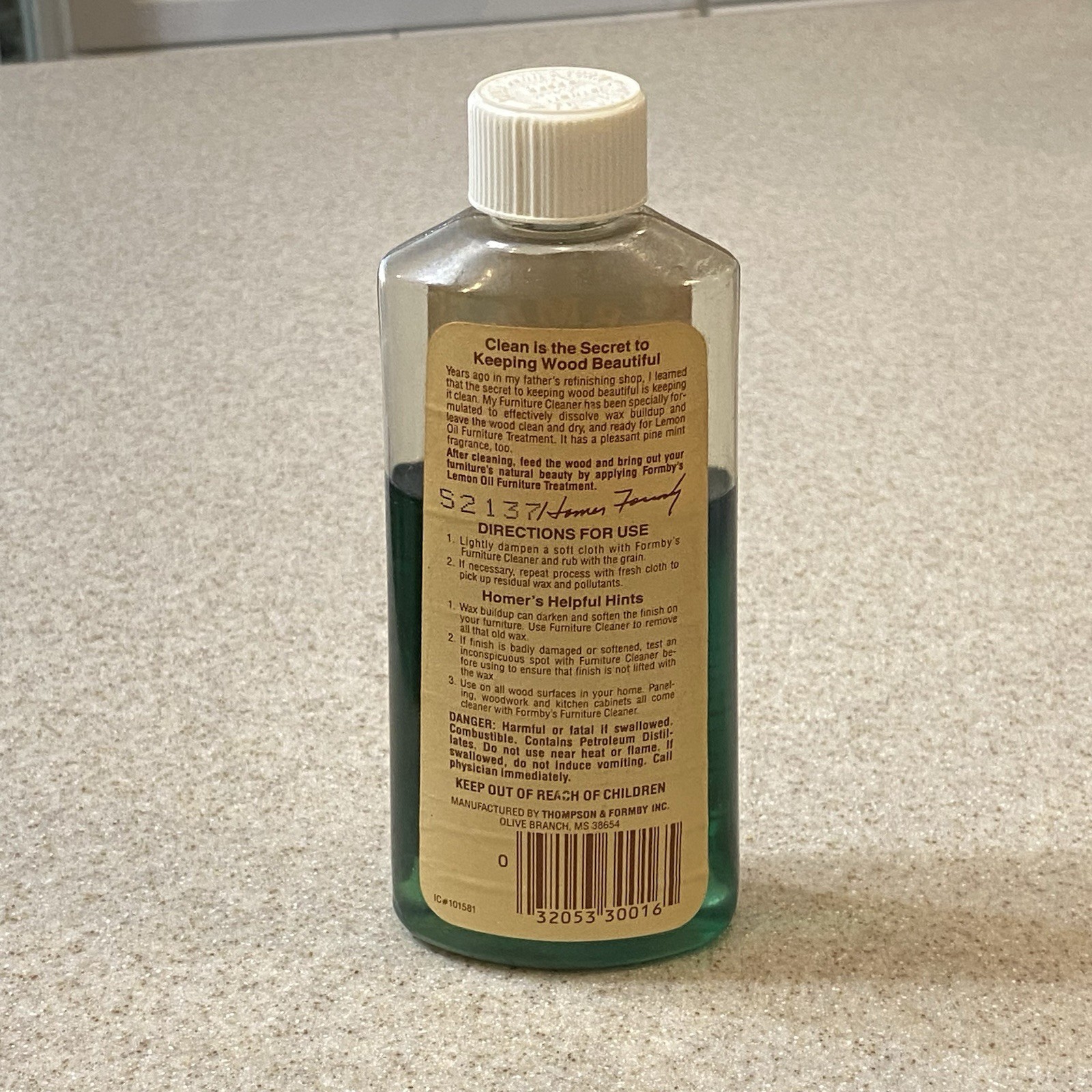 Vintage Formbys Deep Cleansing Furniture Cleaner 8 oz Discontinued 1/2 Full