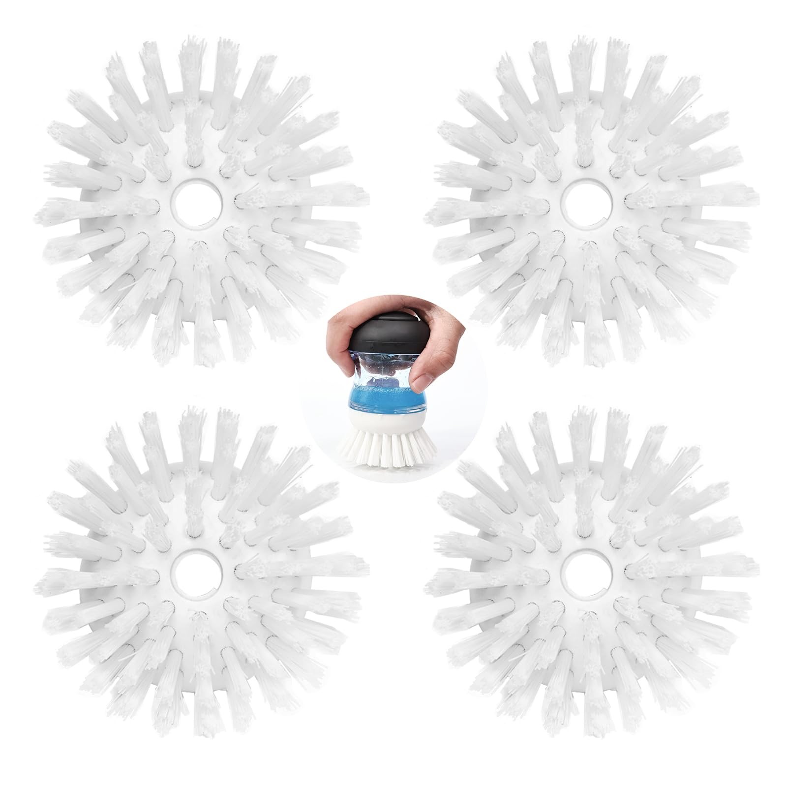 4 Pack Brush Refills for OXO Dish Brush Refill B, Brush Head OXO Dish Brush H…