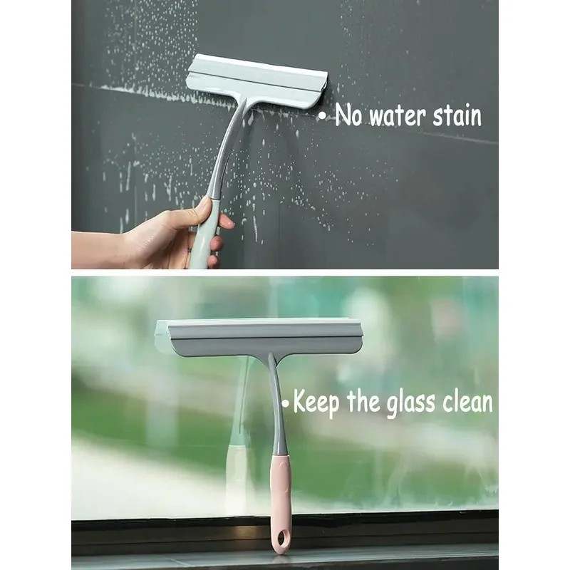 Silicone Glass Scraper with Anti-Slip Handle for Window and Glass Cleaning Tool