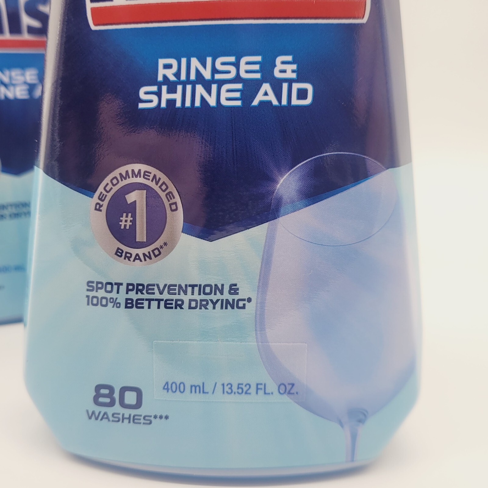 Finish Dishwasher Rinse Aid 13.5oz x4 Bottles Shine & Drying Booster