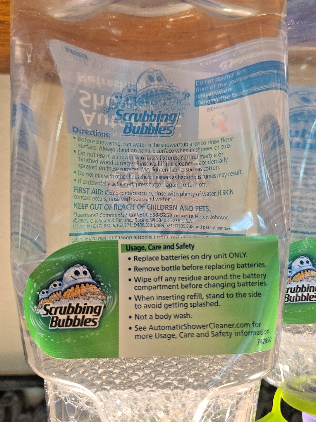 (2) Scrubbing Bubbles Automatic Shower Cleaner Refill 34 oz Each Refreshing Spa