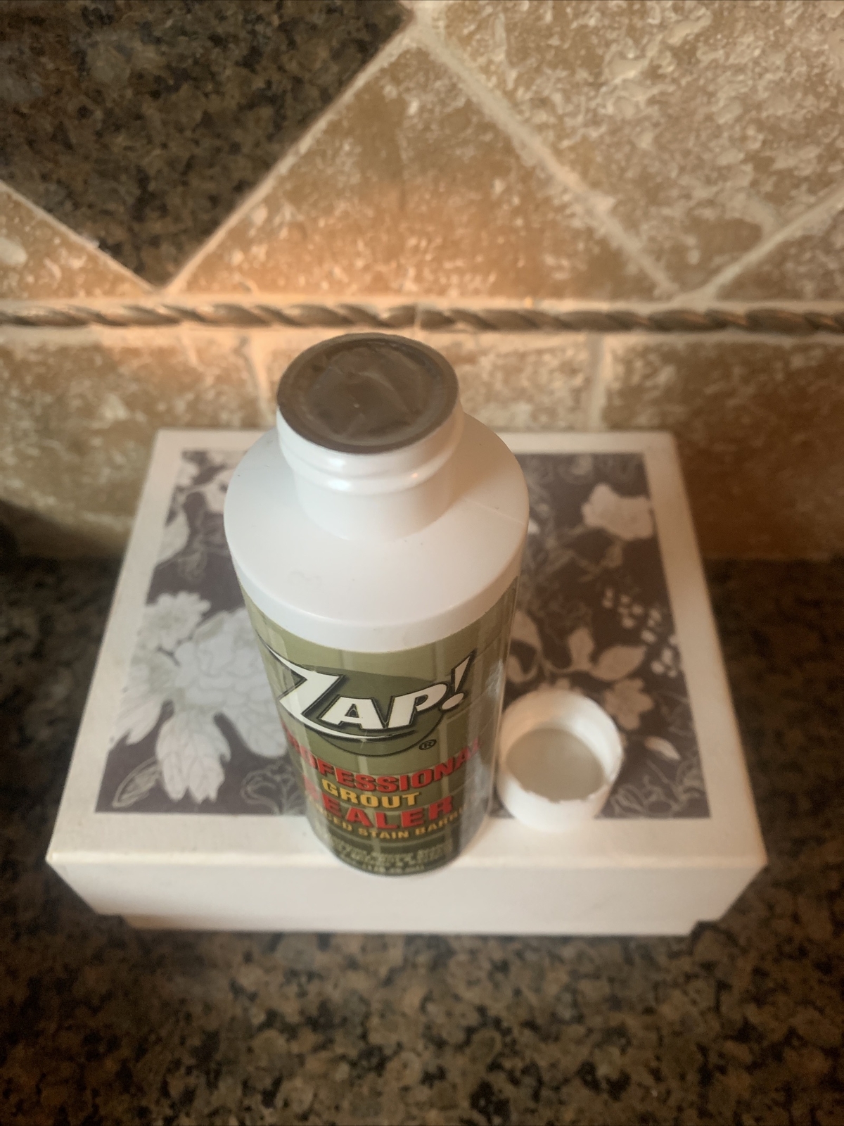 ZAP! New Sealed Grout Sealer Professional 4 Oz Advanced Stain Barrier