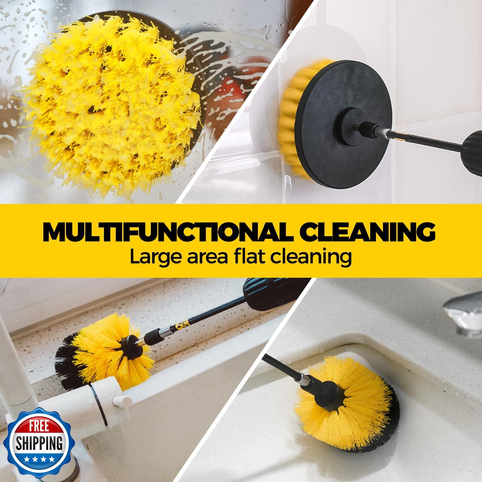 Holikme 6Pack Drill Brush Power Scrubber Cleaning Brush Extended Long Attachm