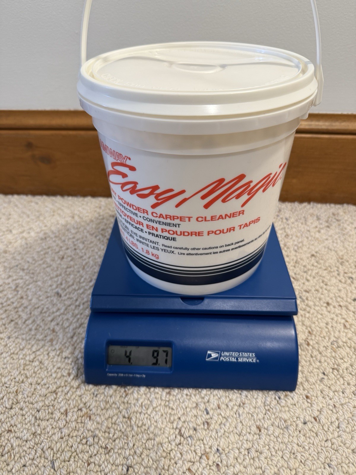 Vintage Amway EASY MAGIC Dry Powder Carpet Cleaner 4 LBS ~ 1999 ~ RARE ~ NOS
