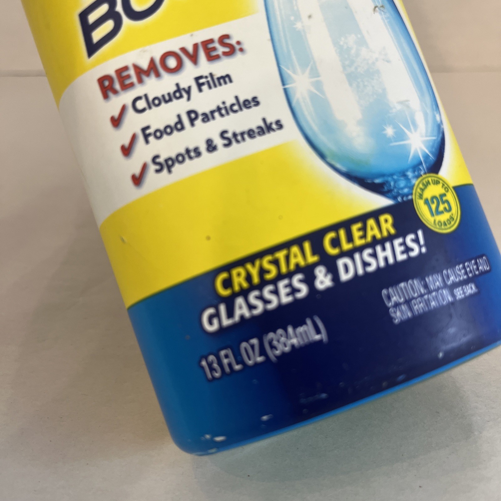 DISCONT Oxi Clean Dishwashing Booster Crystal Clear Glasses 13oz USED ~1/2 FULL